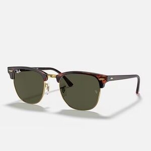 Ray-Ban Tortoise and Gold “The Clubmaster” Sunglasses